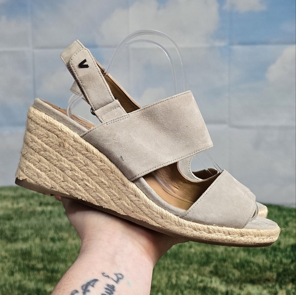 Vionic | Brooke SDE Genuine Suede Supportative Espadrille Wedges \\ SIZE 10 - Picture 8 of 16